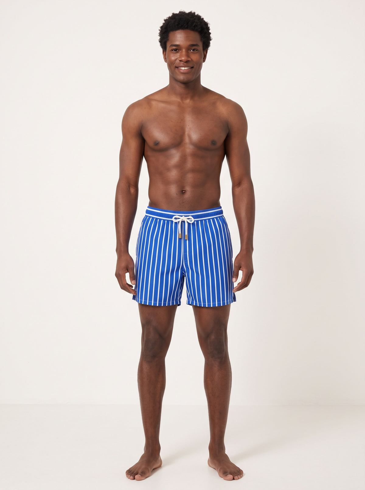 Short rayé bleu Navy