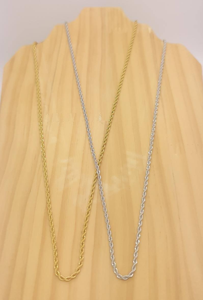 Collier Acier Mailles Tressées Grande