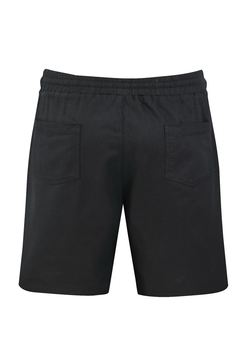 Short uni décontracté noir