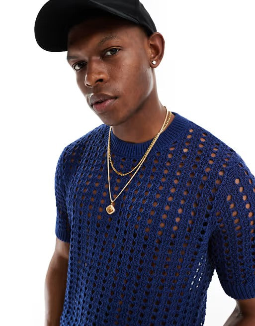 Chemise " Tricot bleu "