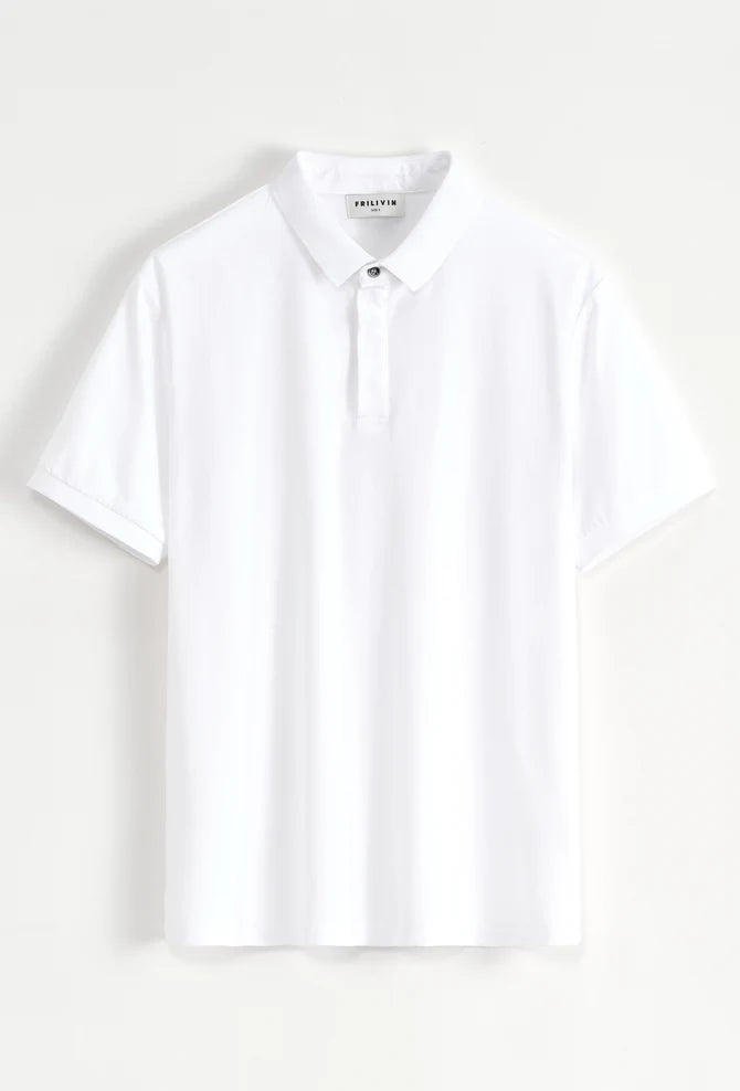 Polo blanc "Basics Marley"