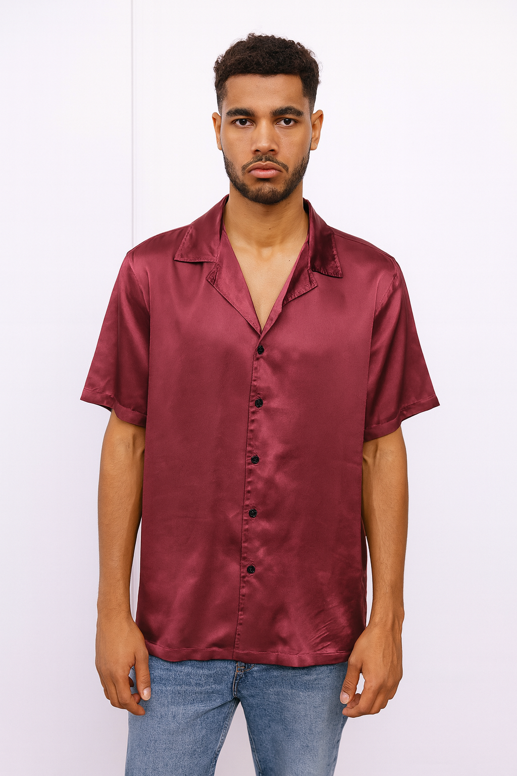 Chemise Satin Rose