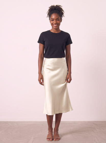 Jupe satinée Basics Marley
