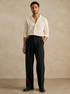 Pantalon large plissé noir - Marley