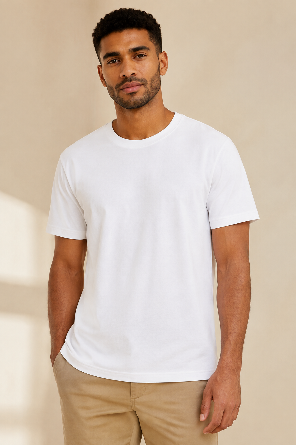 T-shirt uni col rond - Marley