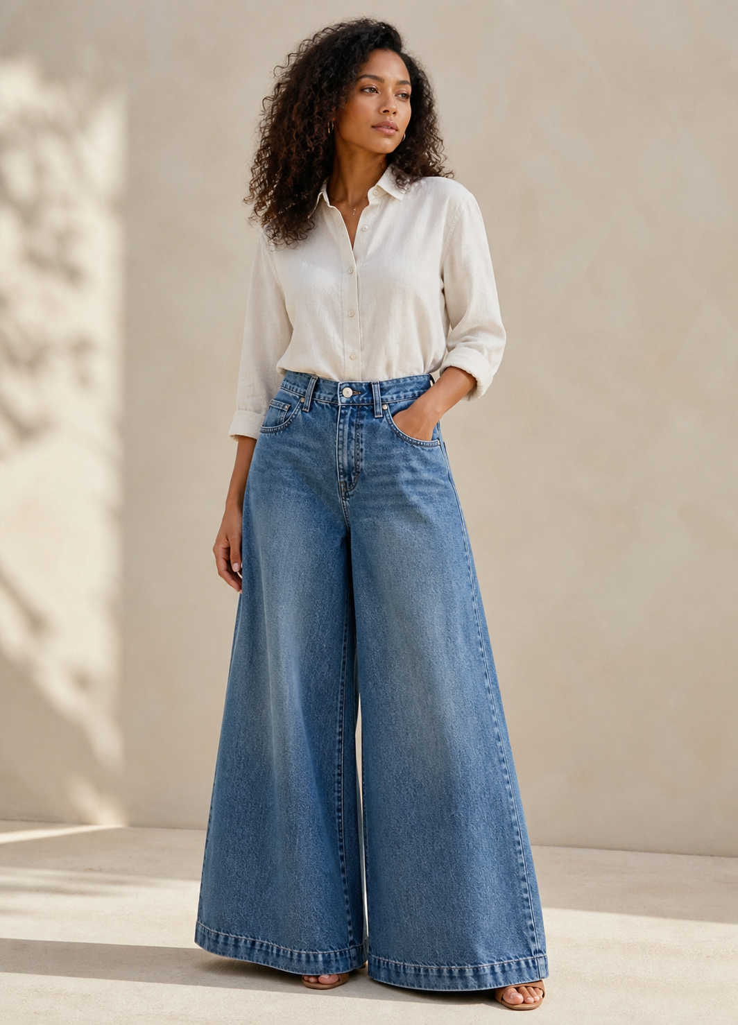 Jean large bleu - Marley