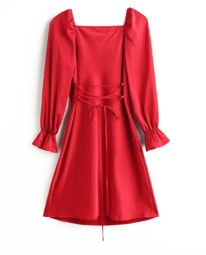 Robe Rouge en satin