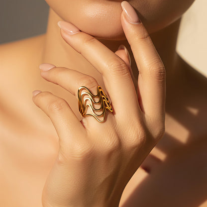 Bague " Wave  "