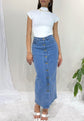 Jupe longue en jean "Sarah"