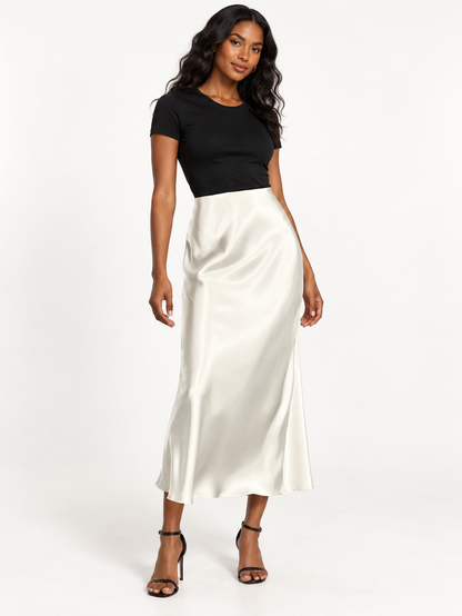 Jupe satinée Basics Marley