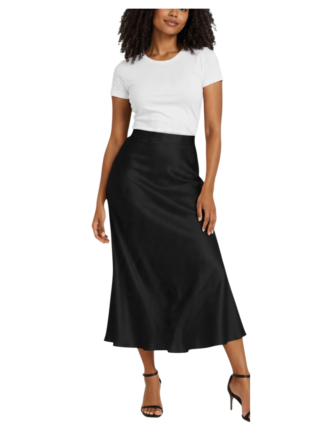 Jupe satinée Basics Marley