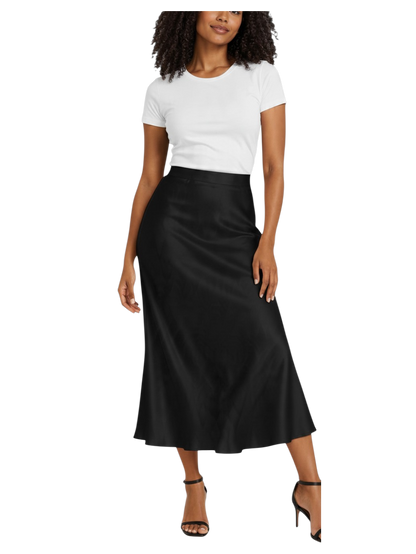 Jupe satinée Basics Marley