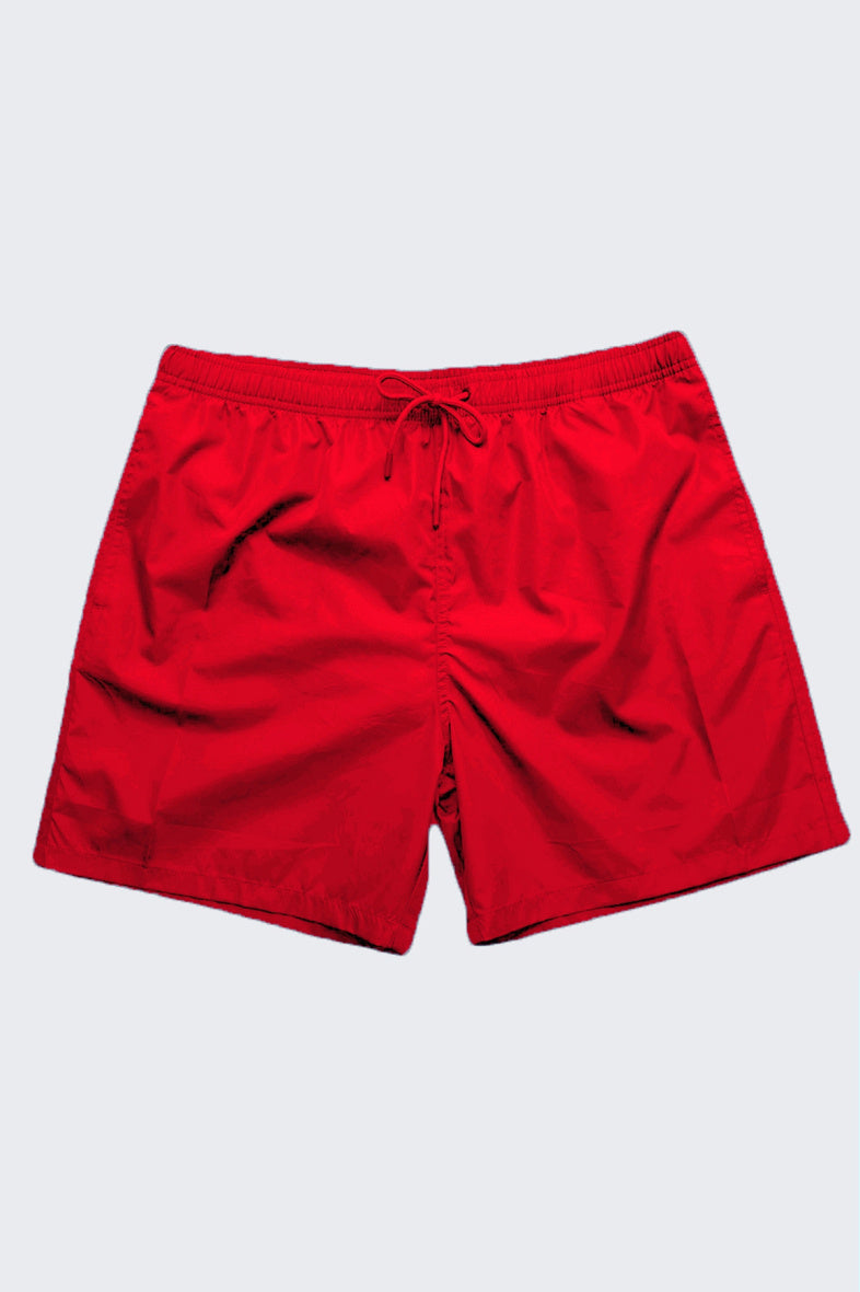 Short de bain Rouge