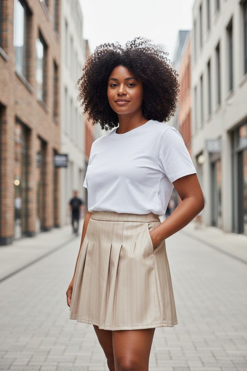 Jupe plissée " Working girl " curvy