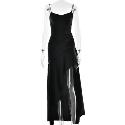 Robe satinée " Alméria "