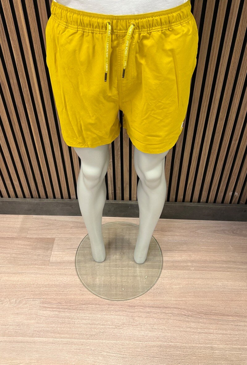 Short de bain moutarde