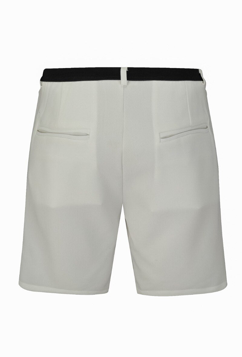 Short habillé en toile Blanc