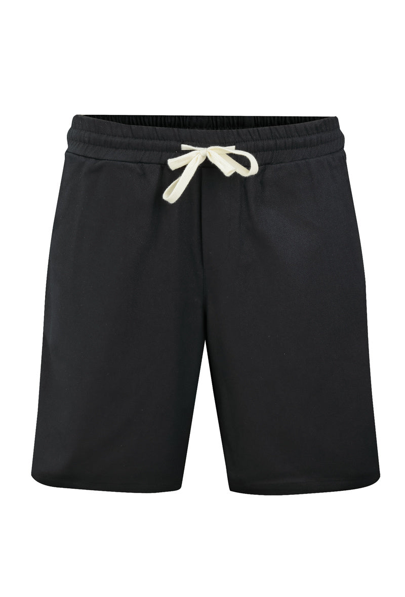 Short uni décontracté noir